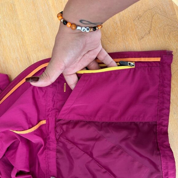 Eddie Bauer Jacket Womens Large Pink Travex Lightweight Full Zip Windbreaker - Picture 12 of 13